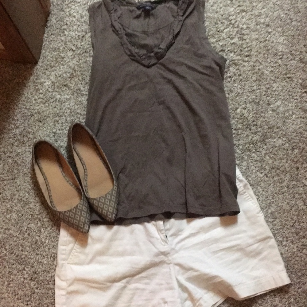 Loft white shorts